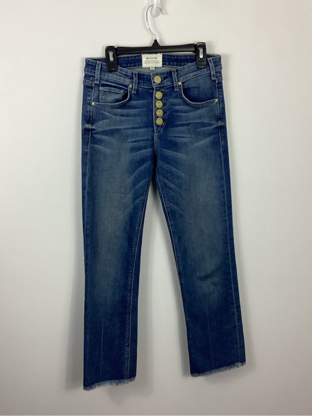 McGuire Denim Gainsbourg Button Fly Crop Jeans Size 25